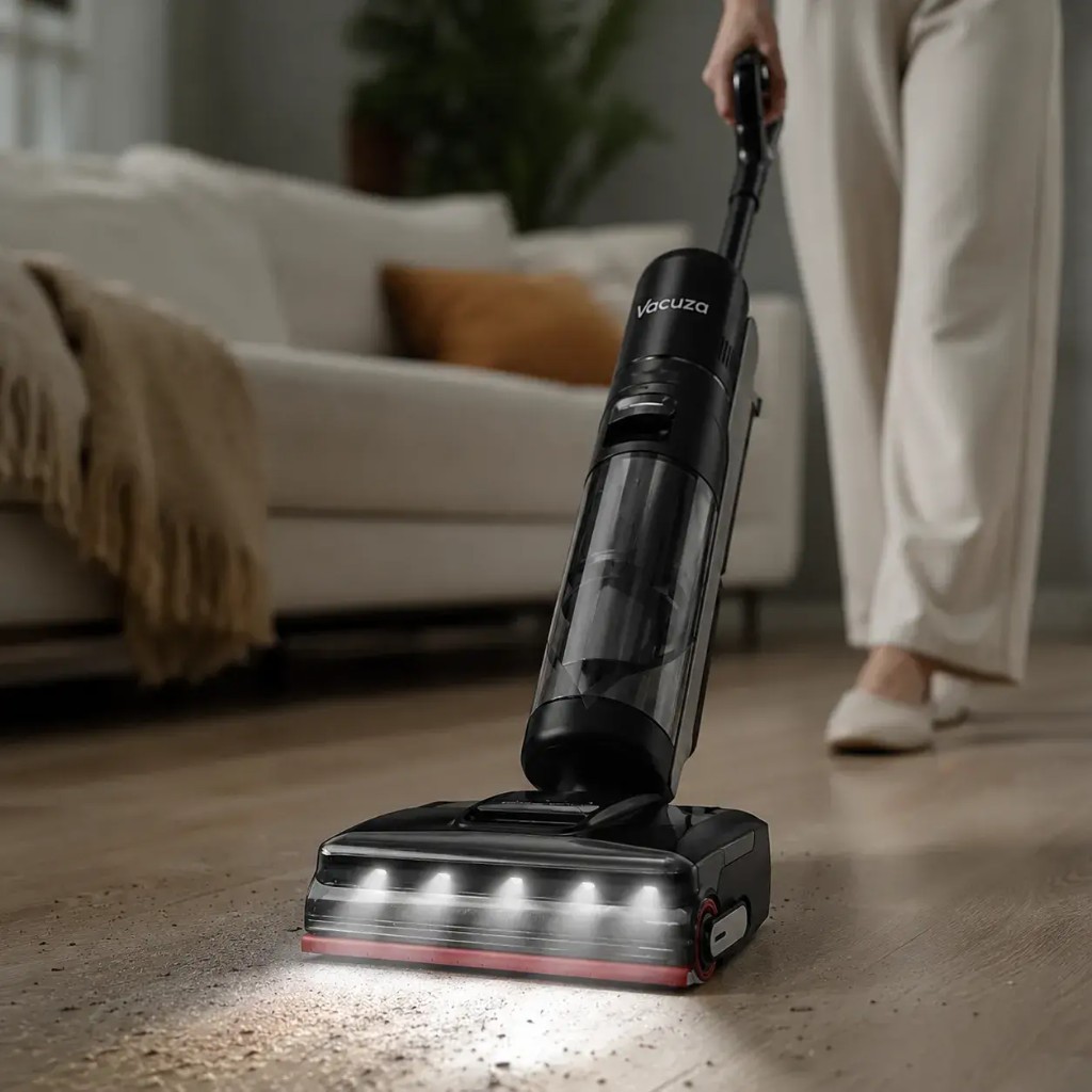 Vacuza pulisce sporco secco e bagnato su pietra, marmo, piastrelle e legno
